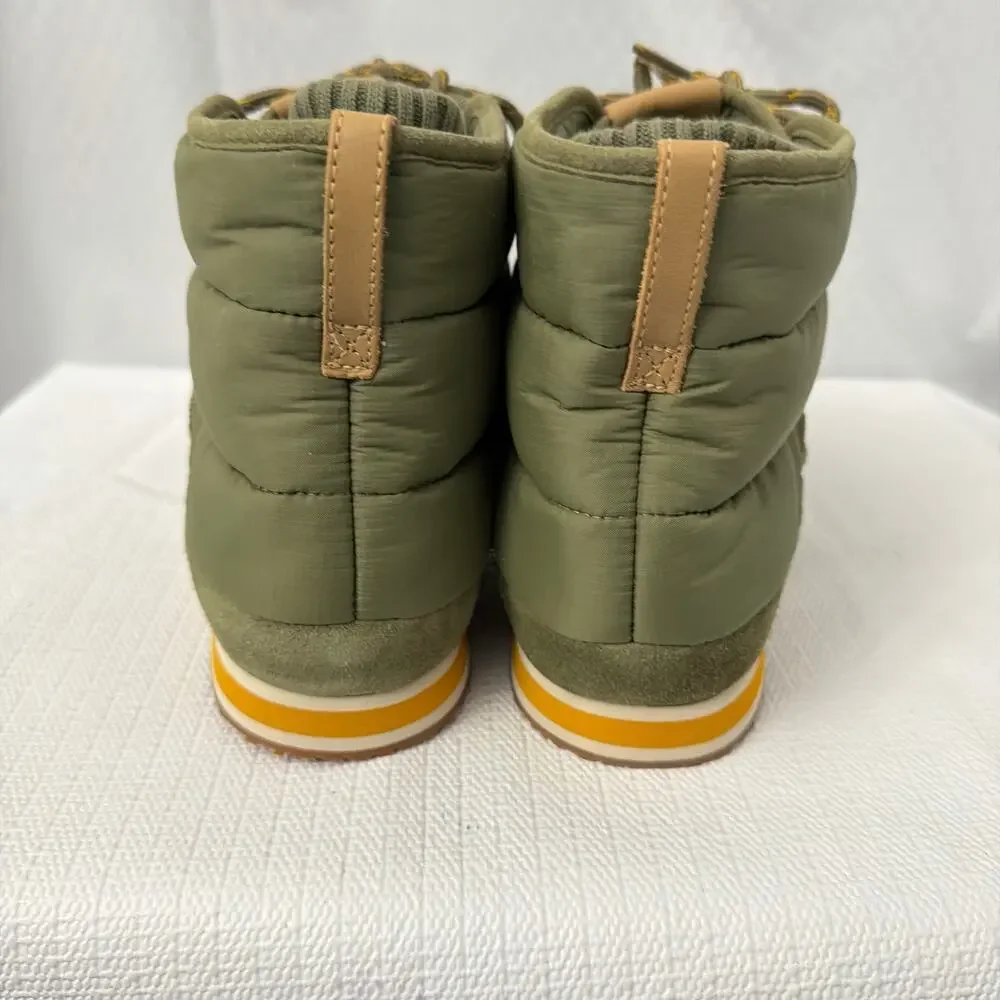 Teva Ember Boots Mens Size 12 Lace Up Winter Quilted Olive Green